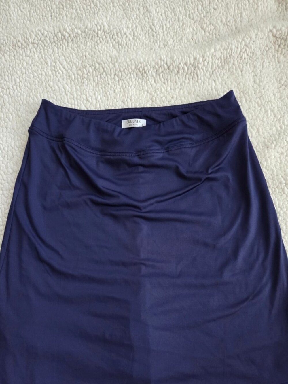 Ekouaer Navy Blue Athletic Golf Tennis Skort XL Built-In Shorts